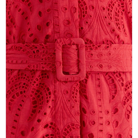 FARM Rio Red Lace Mini Dress - Picture 3 of 9
